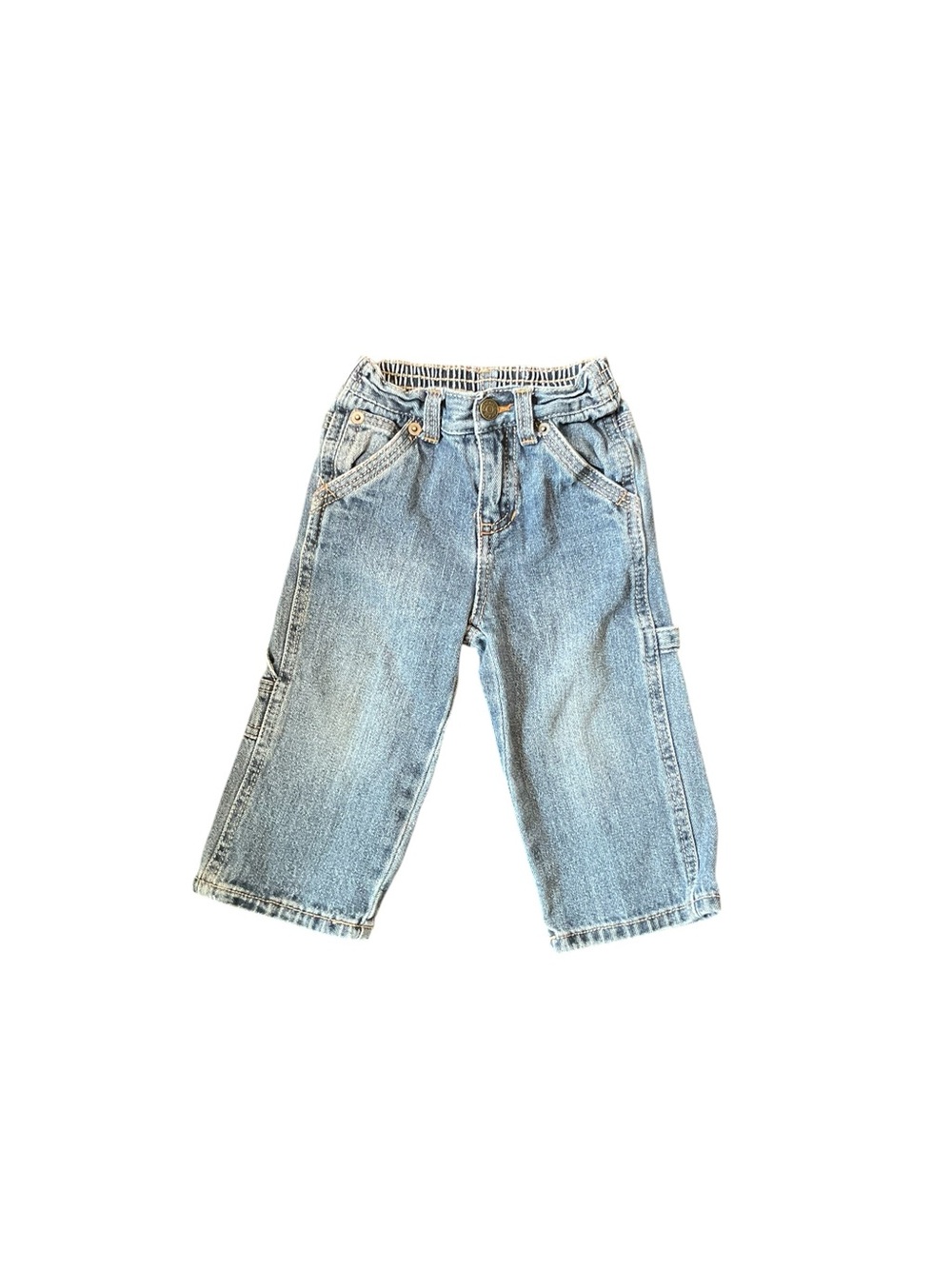 Blue Denim Kids Cargo Jeans